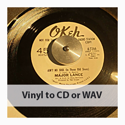 Vinyl or Records to CD or WAV Files